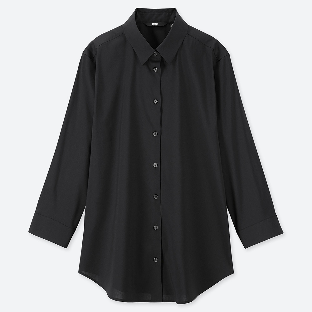 Áo sơ mi UniQ tay dài vạt bầu A3328