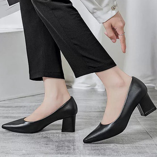 Giày công sở nữ 7 phân chất da mềm chuẩn phom size 35 - 39