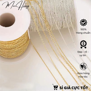 1 mét dây xích chữ O dày 1.2mm làm dây chuyền, vòng tay, trang sức - KL239