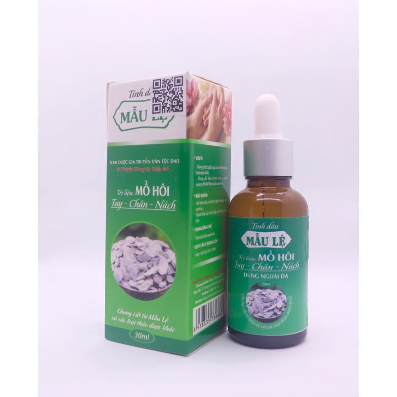 Tinh Dầu Mẫu Lệ - Giảm Mồ Hôi Tay, Mồ Hôi Chân, Mồ Hôi Nách - Mẫu Cải Tiến Mới Dung Tích Nhiều Hơn