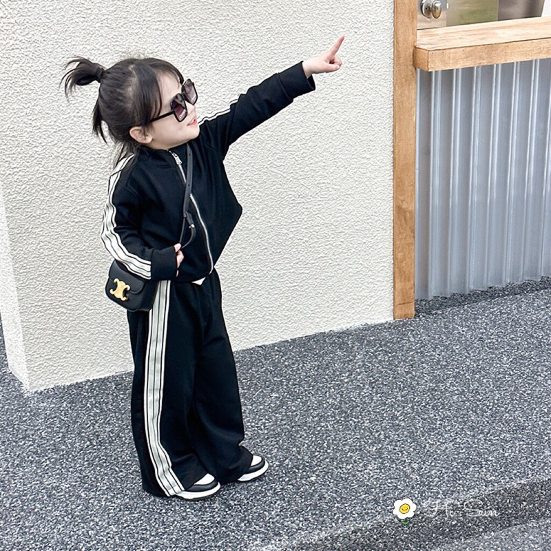 Bộ nỉ thể thao bé gái từ 13-50kg