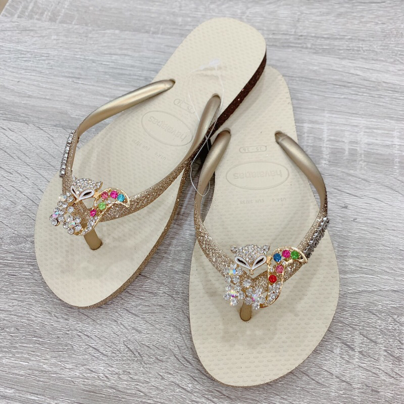 Thu Hường Store - Dép Nữ Kim Tuyến Đính Hồ Ly Hoa