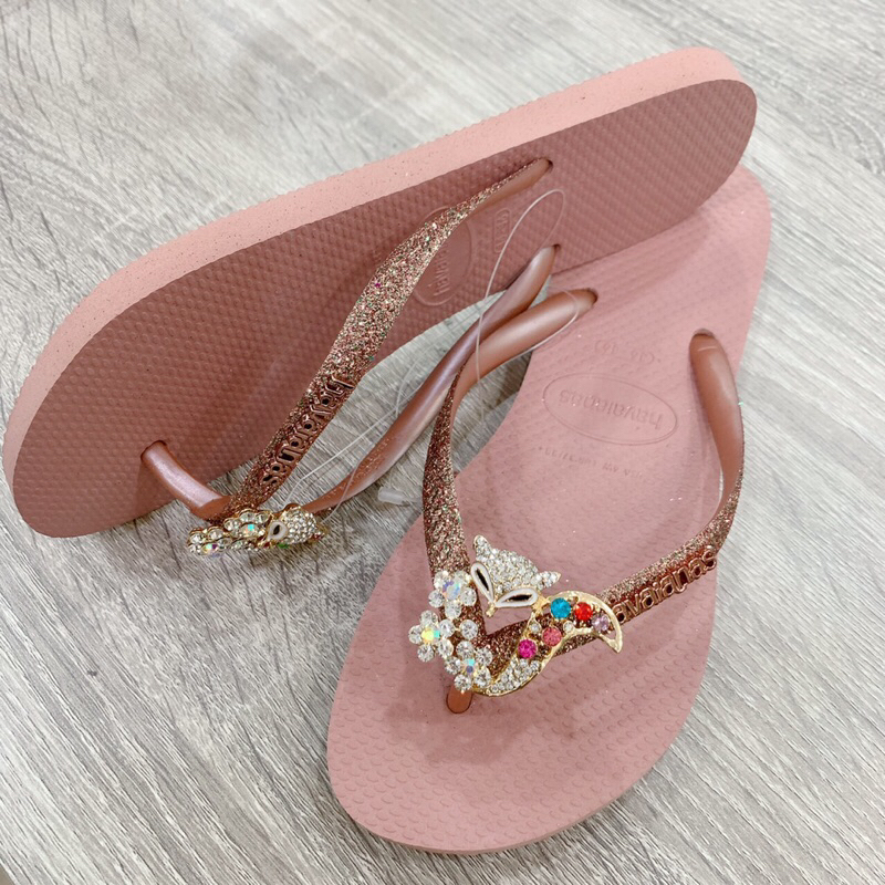 Thu Hường Store - Dép Nữ Kim Tuyến Đính Hồ Ly Hoa