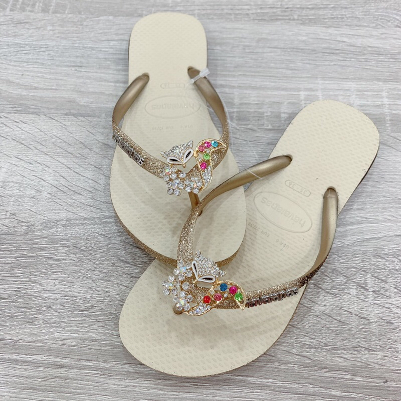 Thu Hường Store - Dép Nữ Kim Tuyến Đính Hồ Ly Hoa