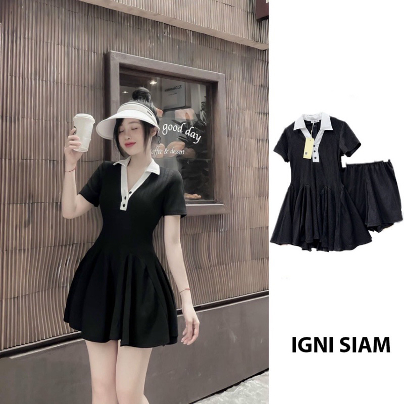 | Chang Tròn | Polo Chiết Eo Bigsize Kèm Quần - Hình Thật Cuối