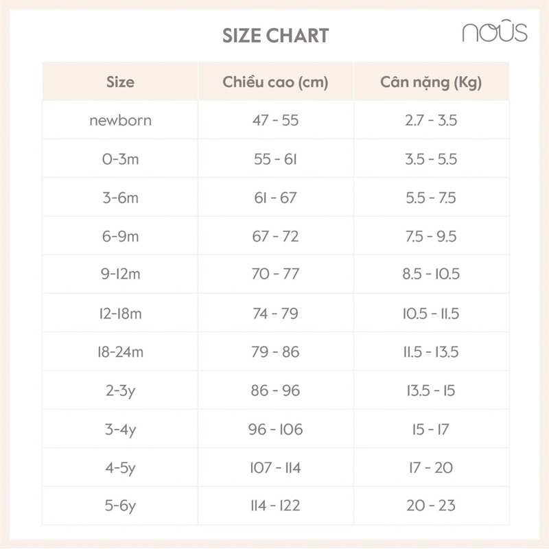 Áo cổ 5cm Nous cho bé trai và bé gái