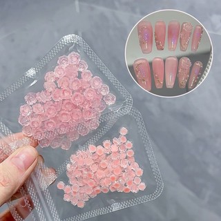 Charm hoa hồng nhựa nail -charm hoa hồng bán lẻ cái 1k