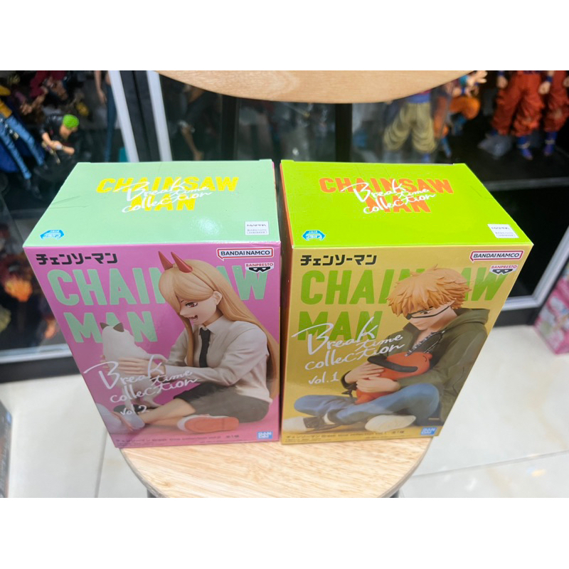 Mô hình chainsaw man chính hãng ban dai cực dễ thương - Denji pochita power nyako break time