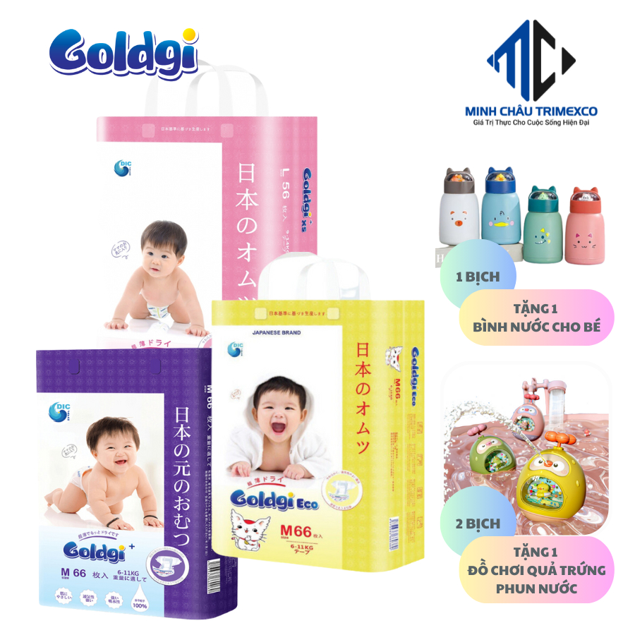 Bỉm Goldgi dán quần chính hãng Nhật, bỉm Goldgi+