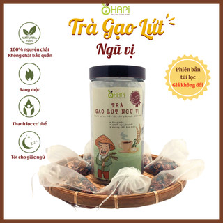 Trà gạo lứt đậu đen, đậu đỏ, củ sen, sâm đương quy OHAPI Trà gạo lứt giảm cân, thanh lọc cơ thể
