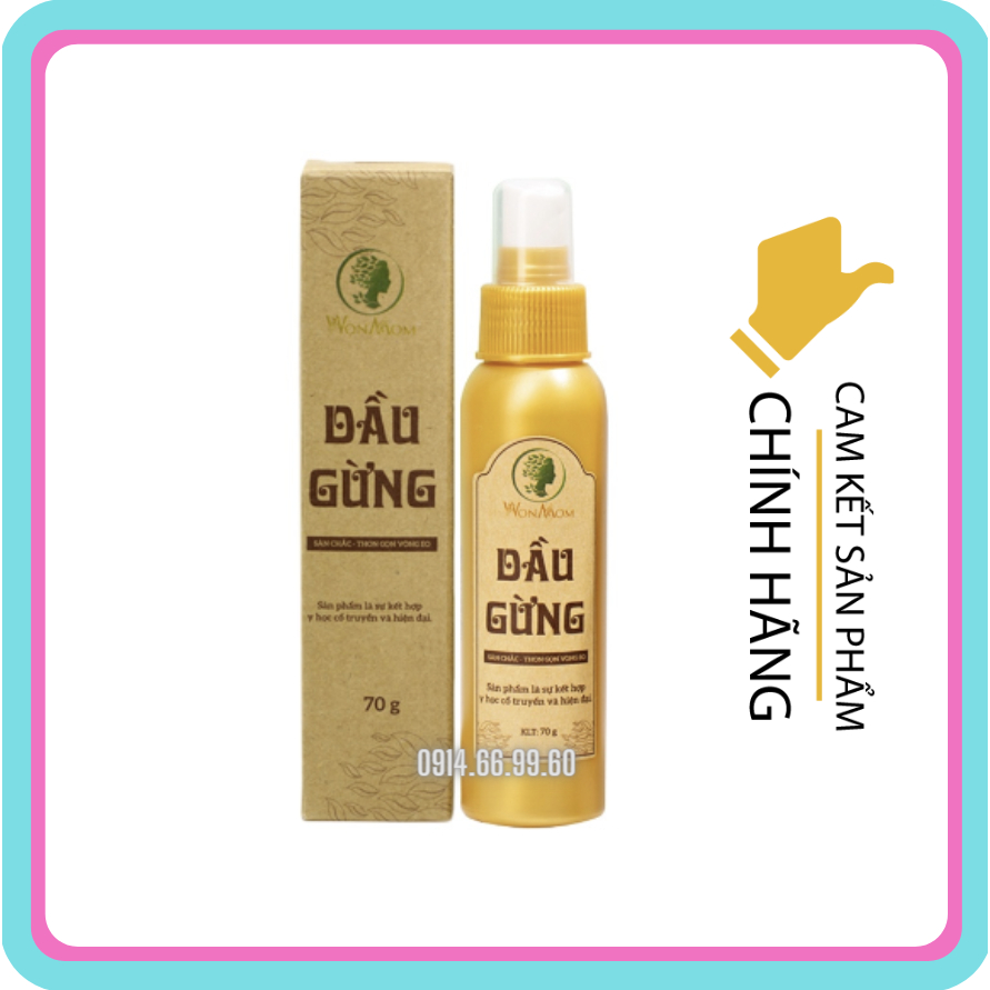 70gr - Dầu gừng massage bụng tan mỡ sáng da sau sinh - Wonmom (Việt Nam)