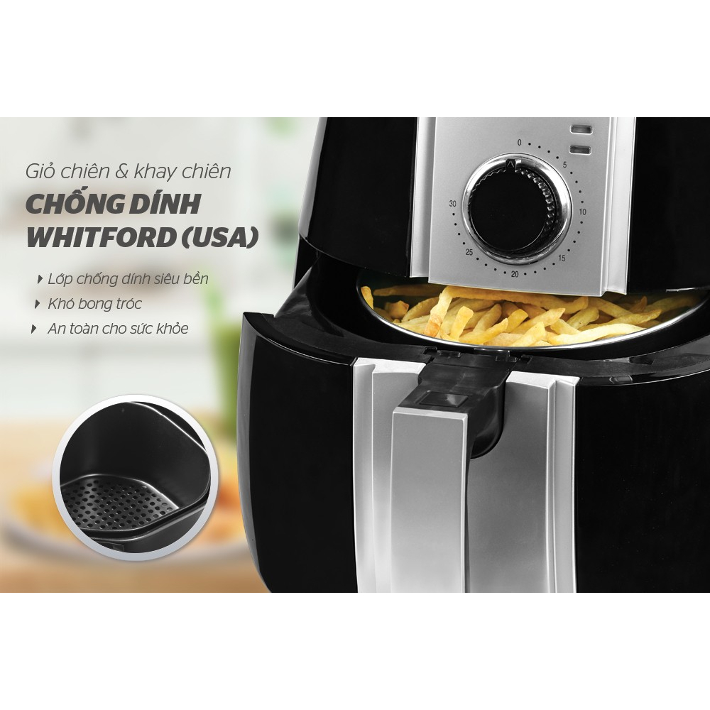 Nồi Chiên Không Dầu SUNHOUSE 3 lít SHD4025B
