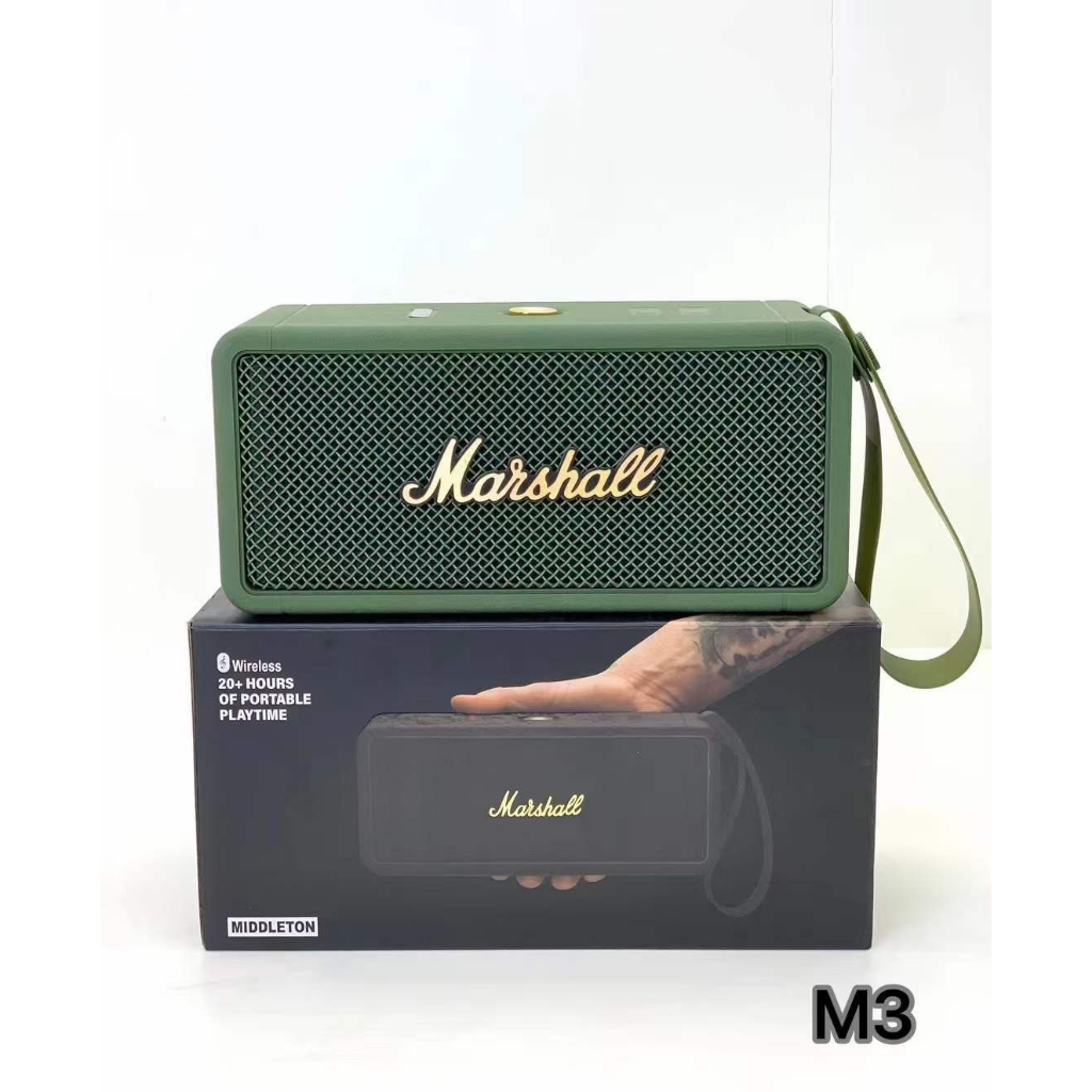 Loa bluetooth marshall middleton m3, Loa marshall chính hãng pin trâu chống nước IPX7 âm thanh siêu đỉnh thiết kế sang t