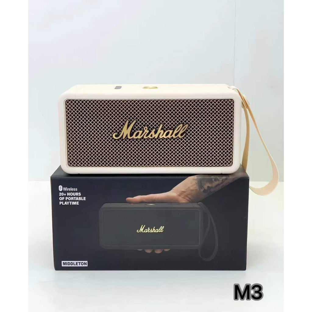 Loa bluetooth marshall middleton m3, Loa marshall chính hãng pin trâu chống nước IPX7 âm thanh siêu đỉnh thiết kế sang t