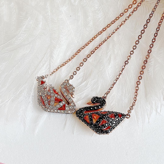 [CÓ BILL US] [5281275] [CHÍNH HÃNG] SWAROVSKI DÂY CHUYỀN NỮ THIÊN NGA Facet 3D 2 Màu Mặt quyến rũ sa