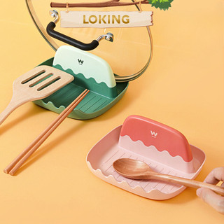 Giá đỡ nhựa để gác thớt, nắp nồi, vung, dao, muôi, thìa, đũa,.. tiện dụng - LOKING