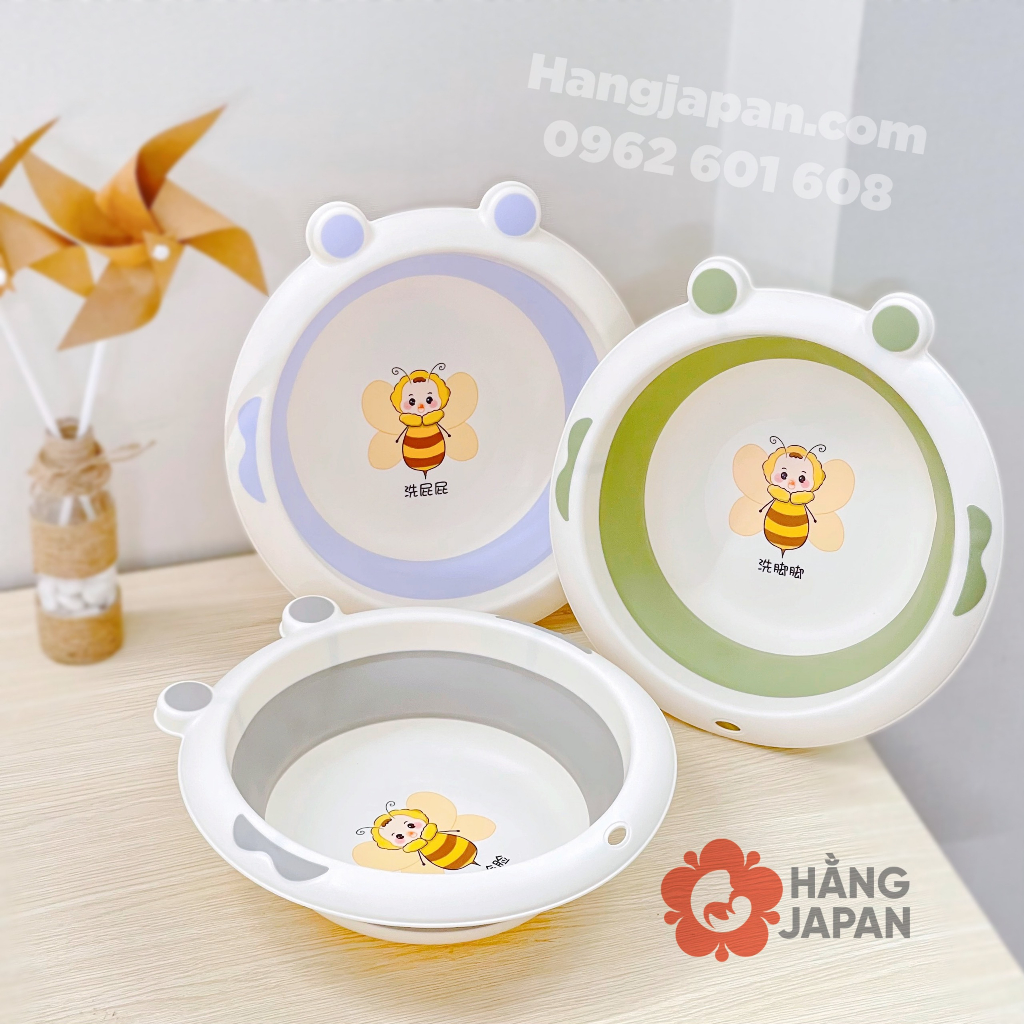 Chậu rửa mặt gấp gọn con ông và vương miệng