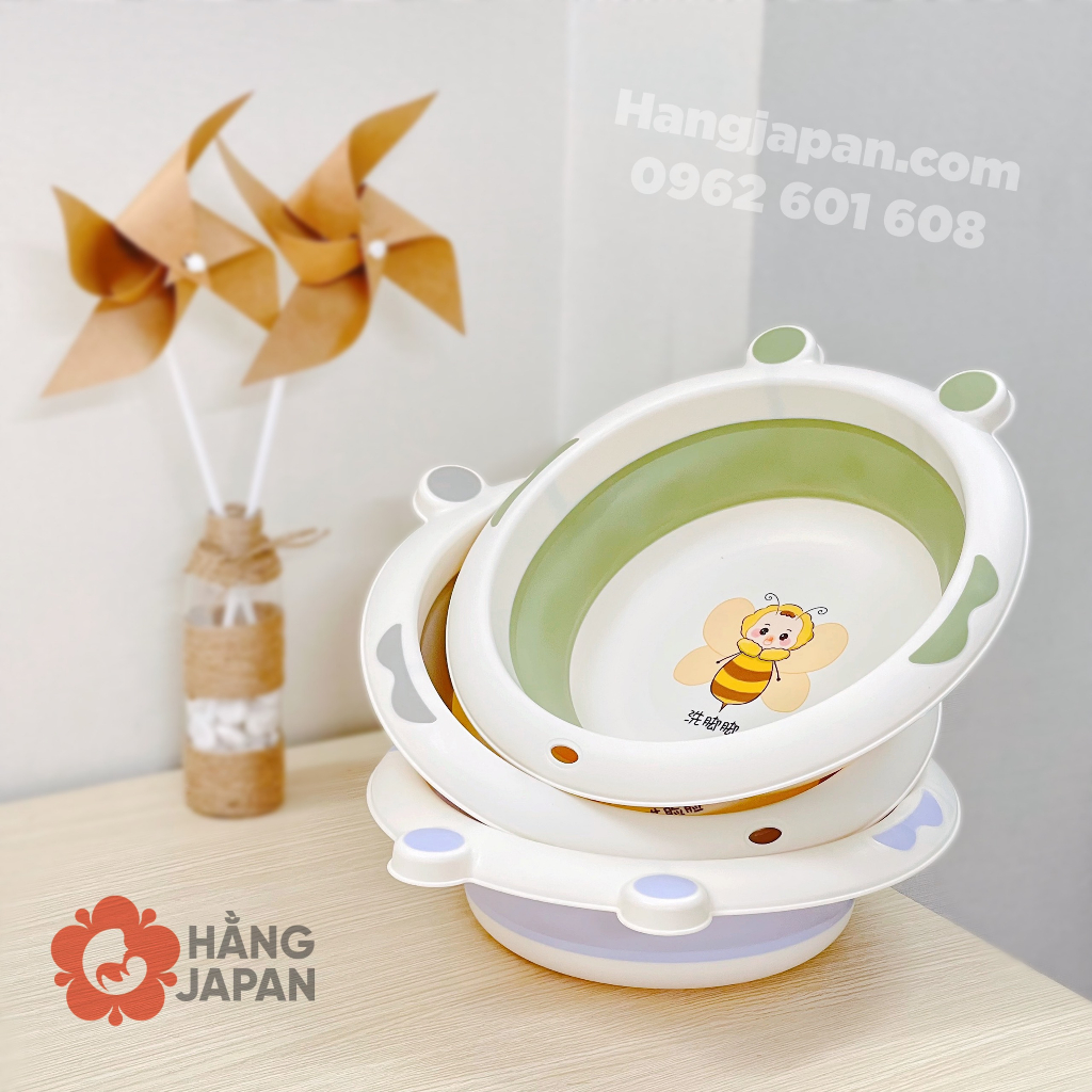 Chậu rửa mặt gấp gọn con ông và vương miệng
