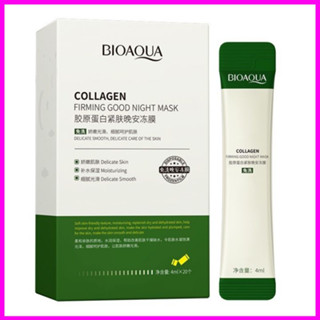 [Siêu Sale 1K ] Mặt Nạ Ngủ Collagen Bioaqua Dưỡng Ẩm Kềm Dầu Một Hộp 20 Gói Phù Hợp Cho Mọi Loại Da Nội Địa Trung