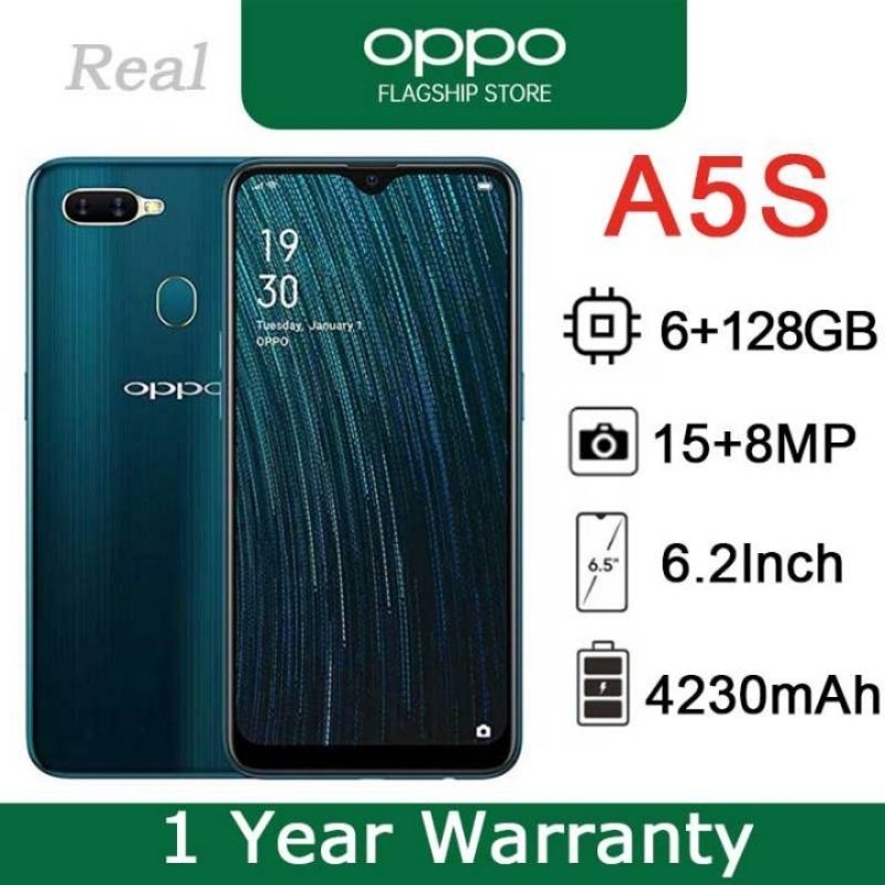 Điện thoại Oppo A5s 2sim ram 6G/128G mới , màn hình 6.2inch, Camera siêu nét MSP 021