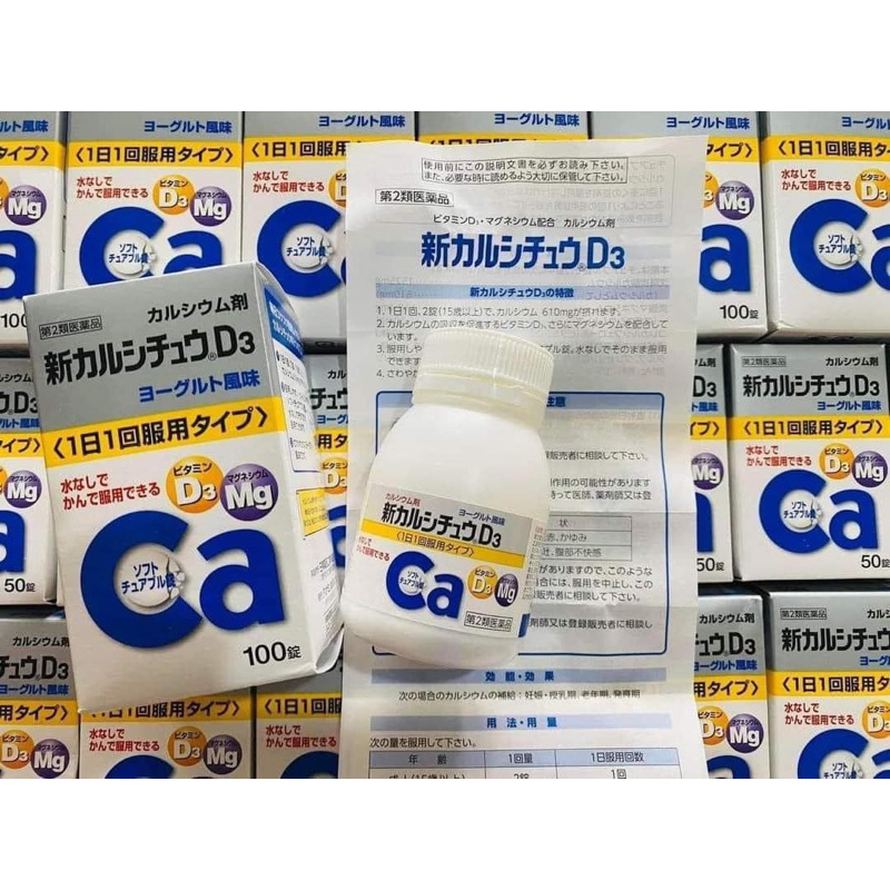 (100 viên)Viên uống canxi bổ sung Ca D3 Mg Takeda