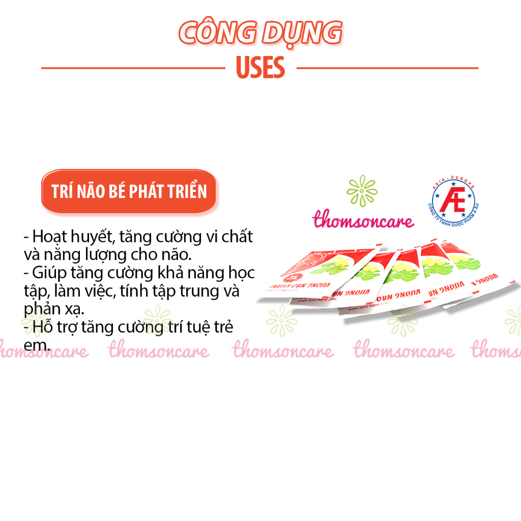 Combo cho trẻ tự kỷ, chậm nói - Vương Não Khang 30 gói và Siro Omega Vit Plus 100ml, giúp tăng cường trí não, ngủ ngon