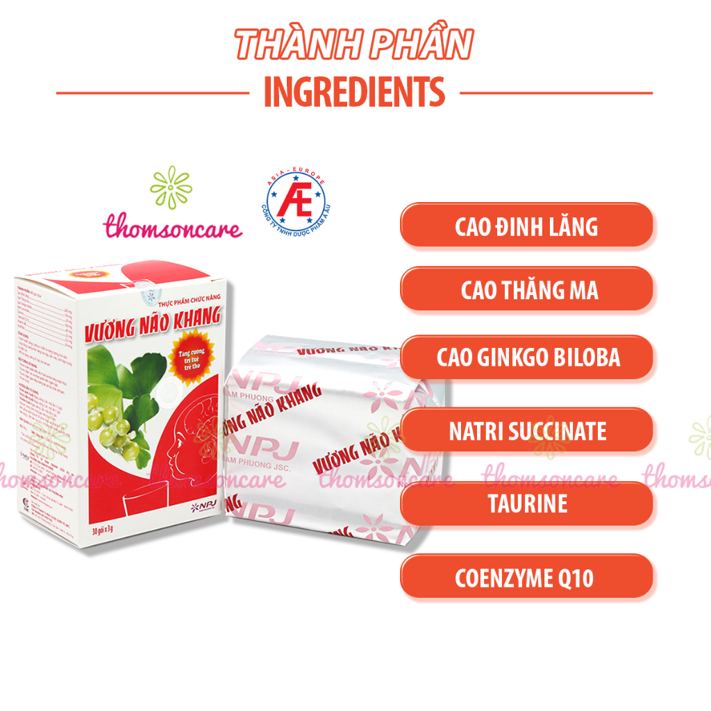 Combo cho trẻ tự kỷ, chậm nói - Vương Não Khang 30 gói và Siro Omega Vit Plus 100ml, giúp tăng cường trí não, ngủ ngon