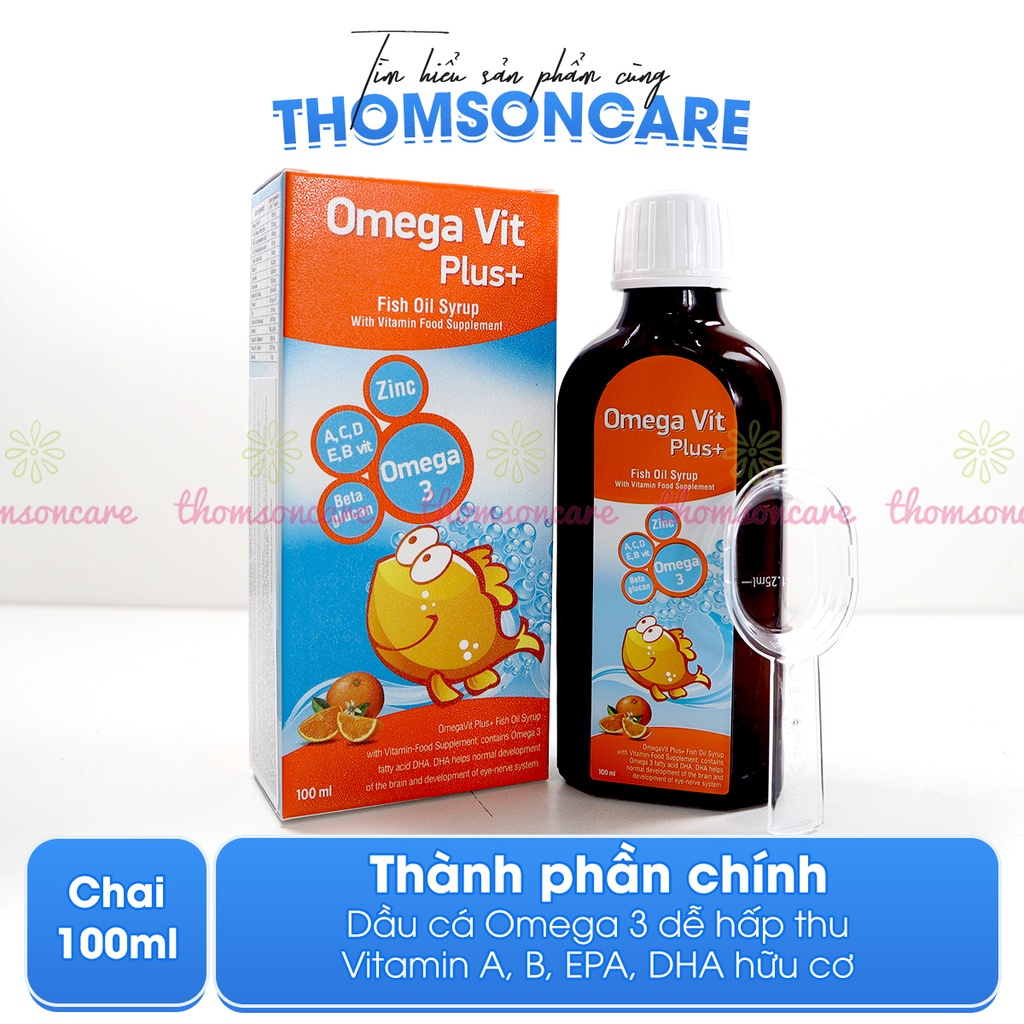 Combo cho trẻ tự kỷ, chậm nói - Vương Não Khang 30 gói và Siro Omega Vit Plus 100ml, giúp tăng cường trí não, ngủ ngon