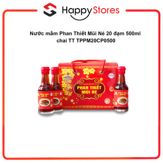 Nước mắm Phan Thiết Mũi Né 20 đạm 500ml chai TT TPPM20CP0500