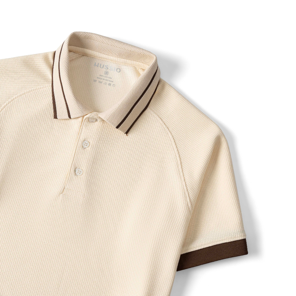 Áo thun Polo nam HULL vải Tổ ong WAFFLE cao cấp, trẻ trung, thanh lịch, chuẩn form - HUSSIO