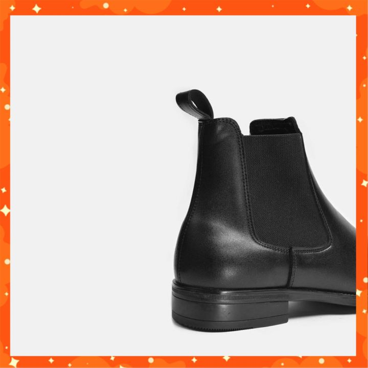 Giày Boot Nam, Boot Cao Cổ - Chealse Boot, Da Sít Nguyên Tấm Không Nhăn Phong Cách Hàn