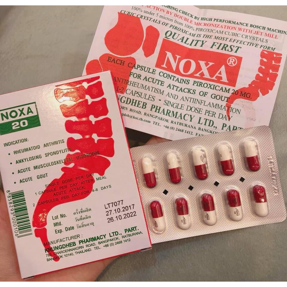 (Sỉ 1 Lốc 12 Hộp) Viên uống Xương Khớp Noxa 20 Thái Lan- 120 viên date 2028