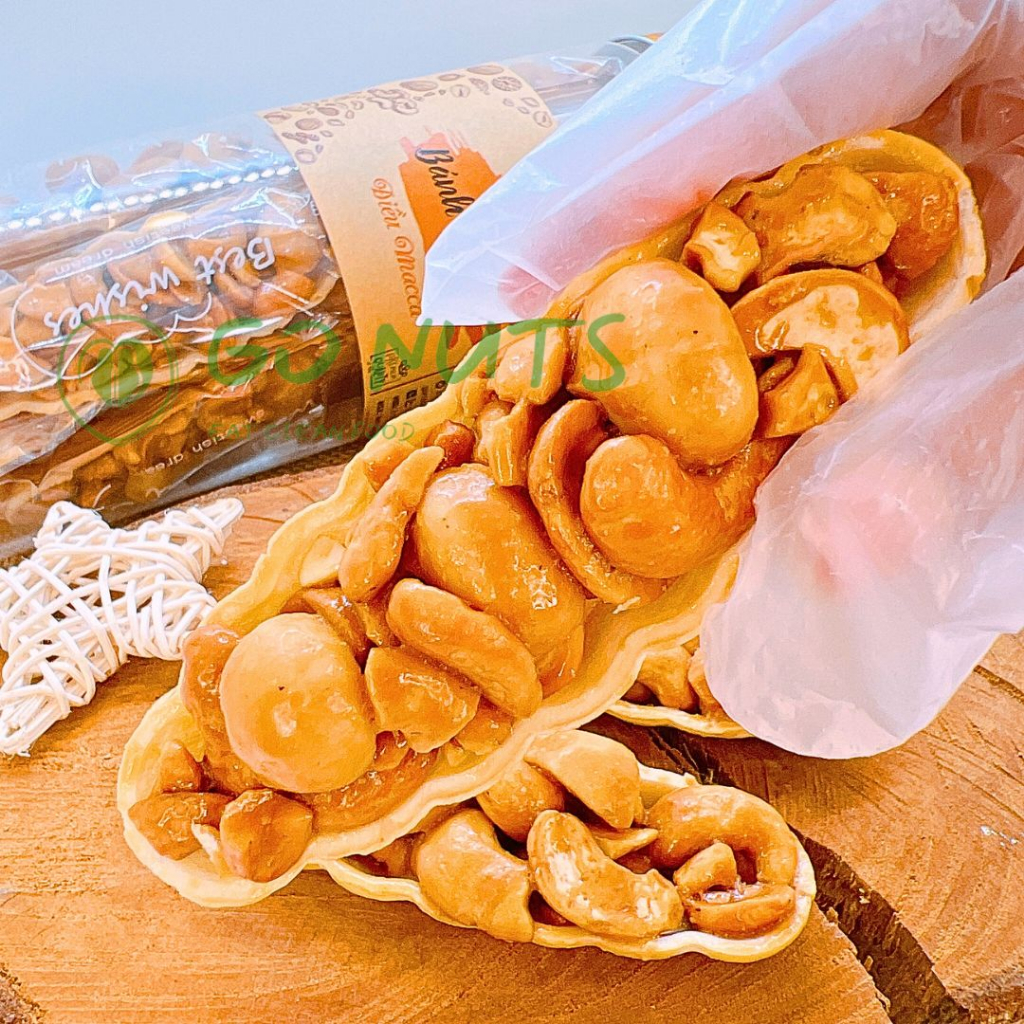 Túi zip 500g Bánh thuyền Điều Macca GO NUTS Bánh ăn kiêng hỗ trợ giảm cân không đường bánh hạt dinh dưỡng ngũ cốc chay