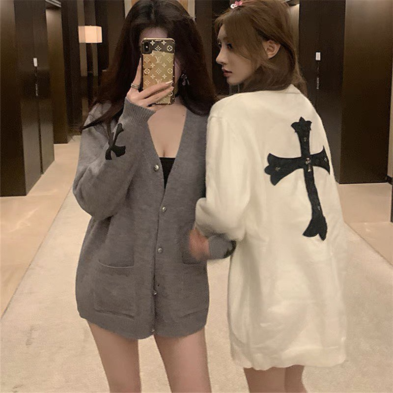 Áo khoác len,áo khoác,áo cardigan len, họa tiết thánh giá chất len dày dặn, áo khoác ,hàng Quảng Châu len l1