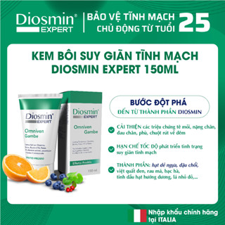 Kem bôi suy giãn tĩnh mạch Diosmin Expert 150ml - Giảm đau nhức, tê bì, nặng chân, làm mờ gân xanh - Xuất xứ Ý