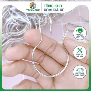 Móc treo rèm cửa vải, màn cửa bằng inox cao cấp tiện lợi dễ sử dụng không gỉ