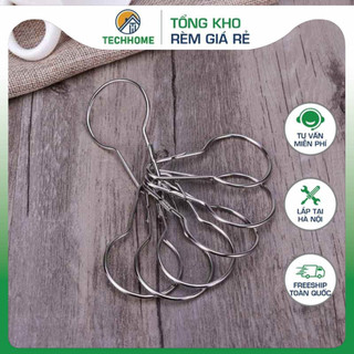 Móc treo rèm cửa vải, màn cửa bằng inox cao cấp tiện lợi dễ sử dụng không gỉ