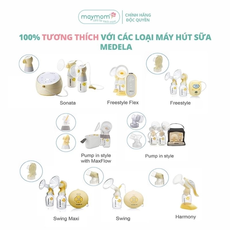 Phễu Hút Sữa MAYMOM 21/19/17 Thay Thế Phễu Hút Sữa MEDELA
