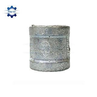 Măng song ren sắt kẽm - nối hai đầu ren trong sắt mạ kẽm - cút nối ren trong