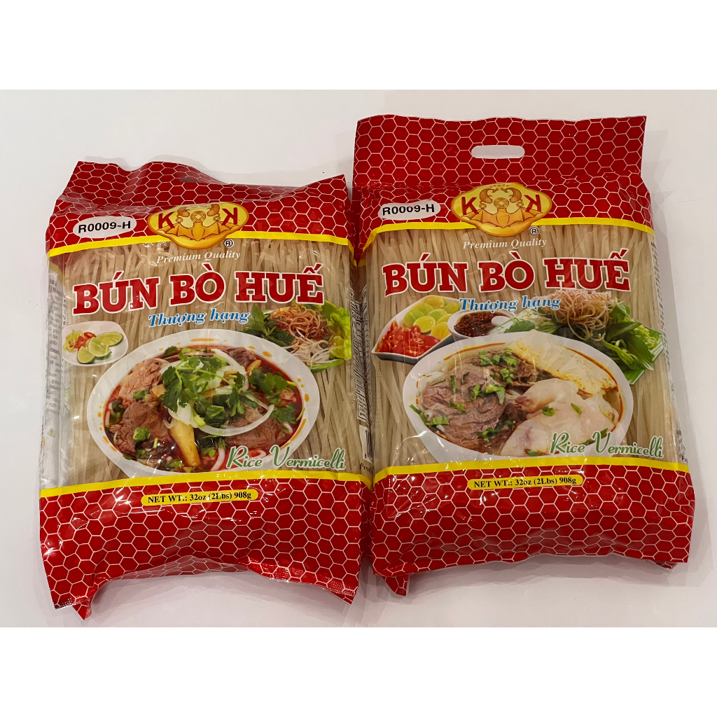 Bún bò huế - Sợi bún to dạng khô hàng xuất khẩu Mỹ - Gói 908gram