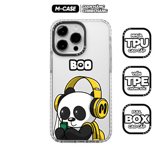 Ốp iphone chống sốc boo panda headphone iphone 11 pro max / 12 / 12 pro max / 13 / 13 pro max / 14 / 14 pro max mcase