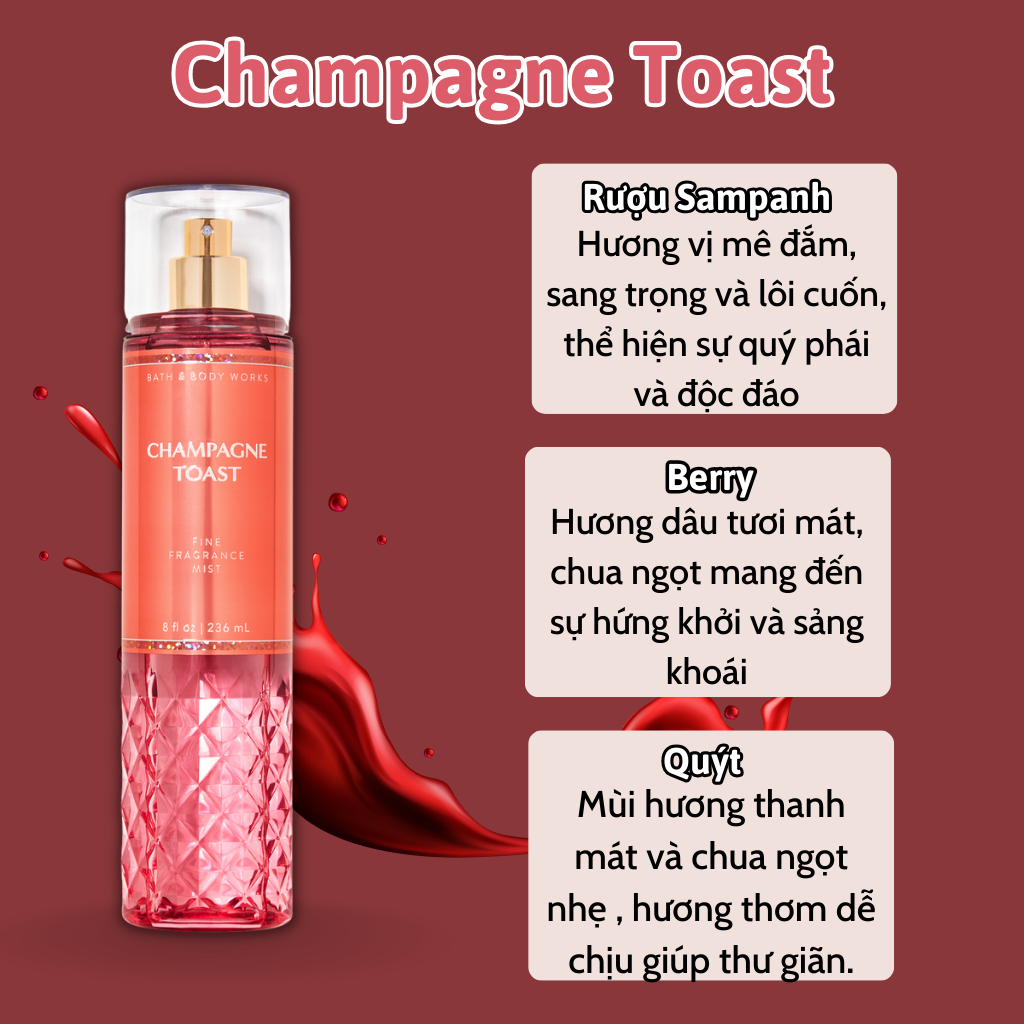 Body Mist Bath And Body Works Chính Hãng 236ml , Body Mist Chính Hãng, Body Mist Nam, Body Mist Nữ, Bodymist, Body Miss