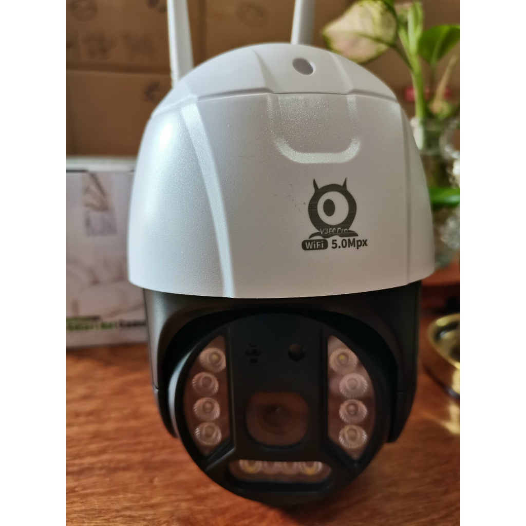 Camera 4G Ngoài Trời Chống Nước V380 PRO 5.0mpx C15 HD, Xoay 360 Theo Chuyển Động, Quay Đêm Có Màu, Hình Ảnh 2K FullHD