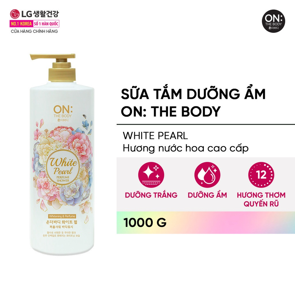 Sữa tắm hương nước hoa On: The Body Perfume - White Pearl 200g/ 500g/ 1000g