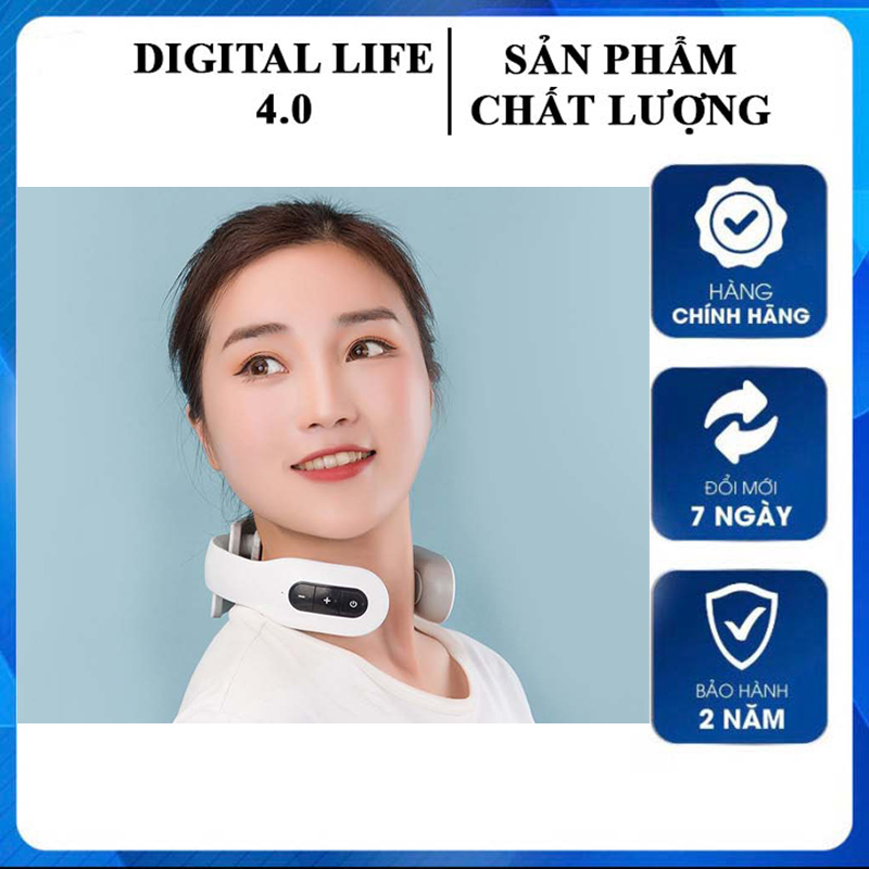 Máy Massage Xung Điện Hồng Ngoại 6 Chế Độ 4 Miếng Dán Điện Từ 20 Cấp Độ Mát Xa Cổ Vai Gáy Đa Năng Cao Cấp