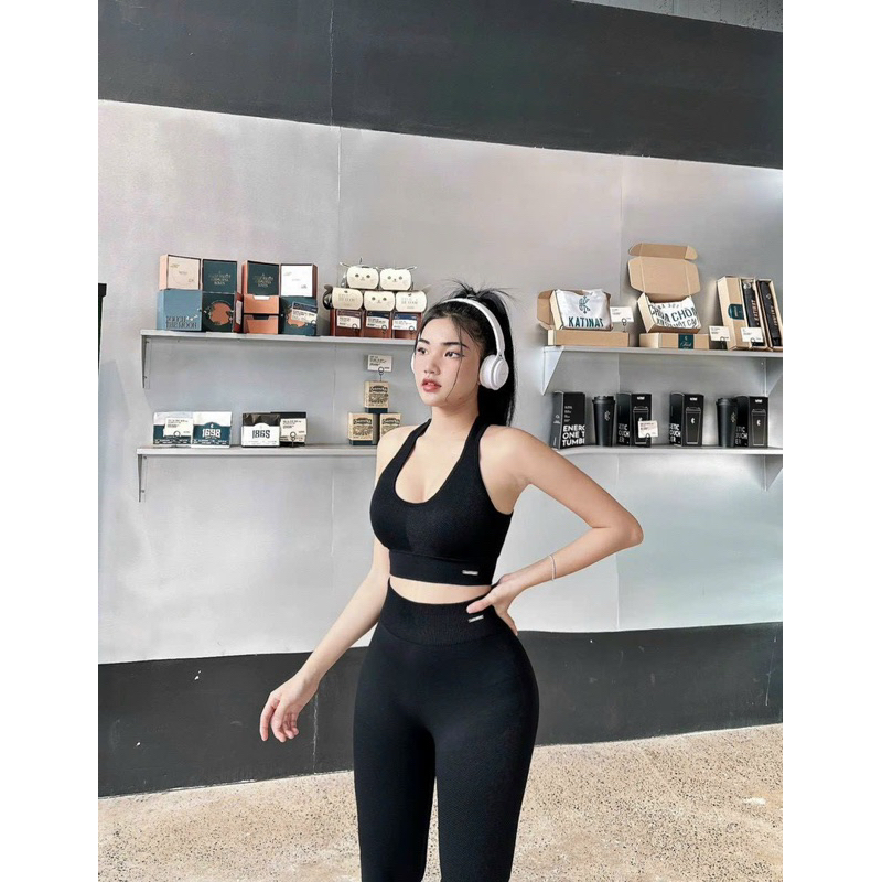 Set dài thun nữ Naqi gân 537 gym,thể thao,yoga
