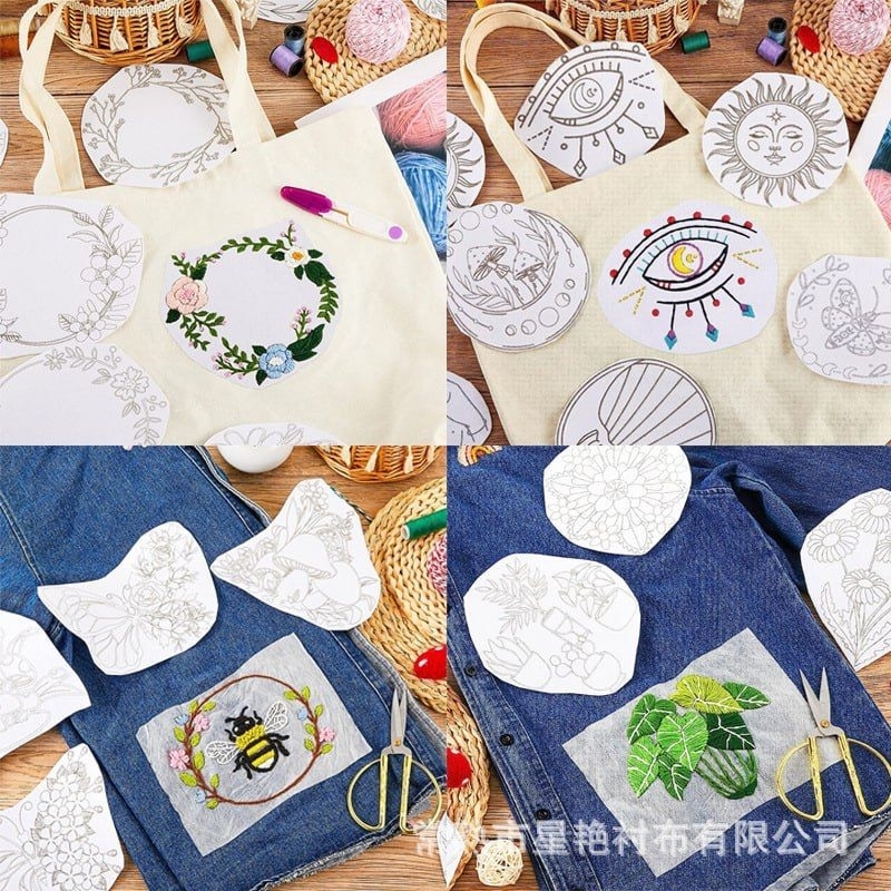 Giấy tan in mẫu thêu - tan trong nước  tiện lợi và dễ dàng🤩