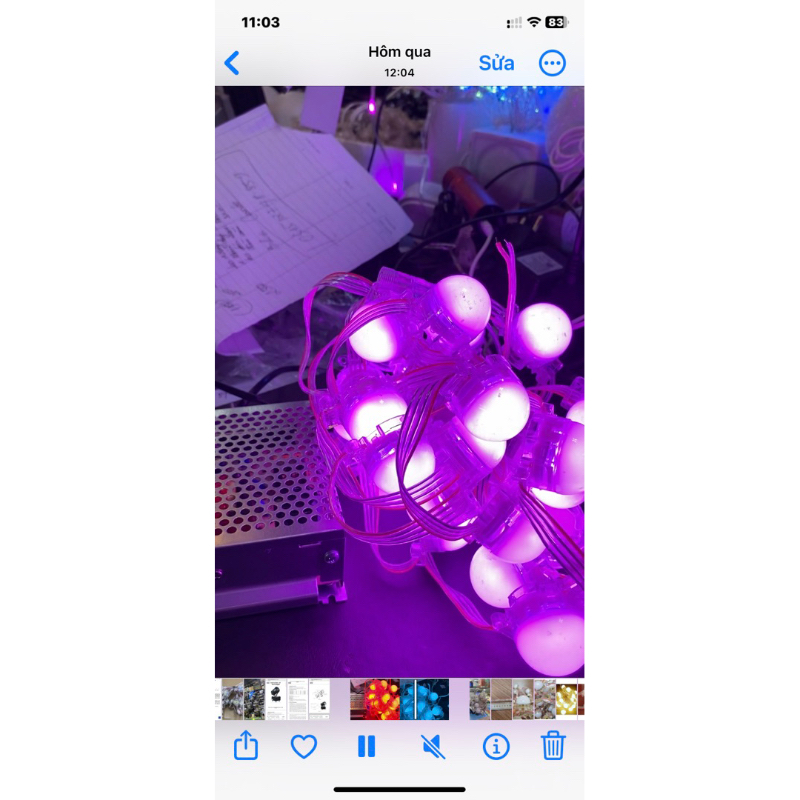 Đèn led  bát trang trí đường viền chống nước ic8206