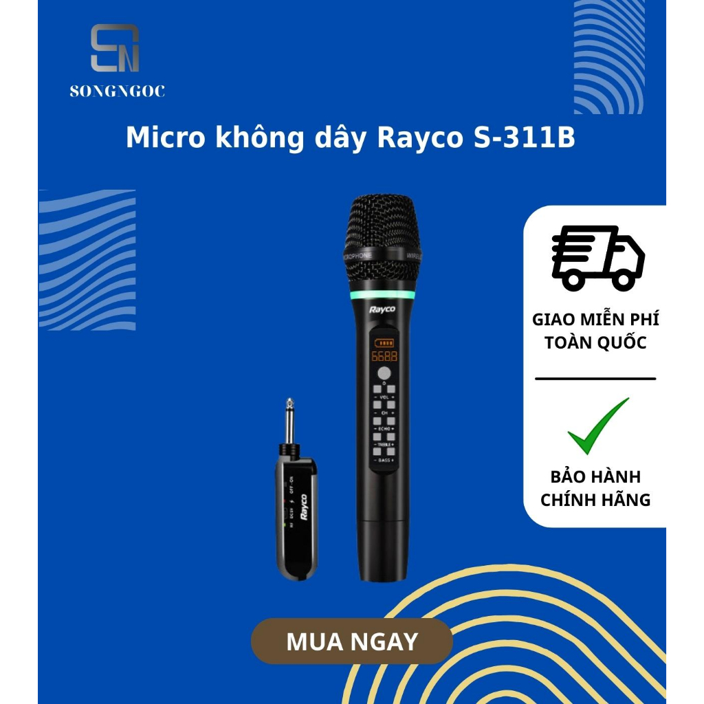 Micro không dây Rayco S-311B - Giá tốt tại HCM