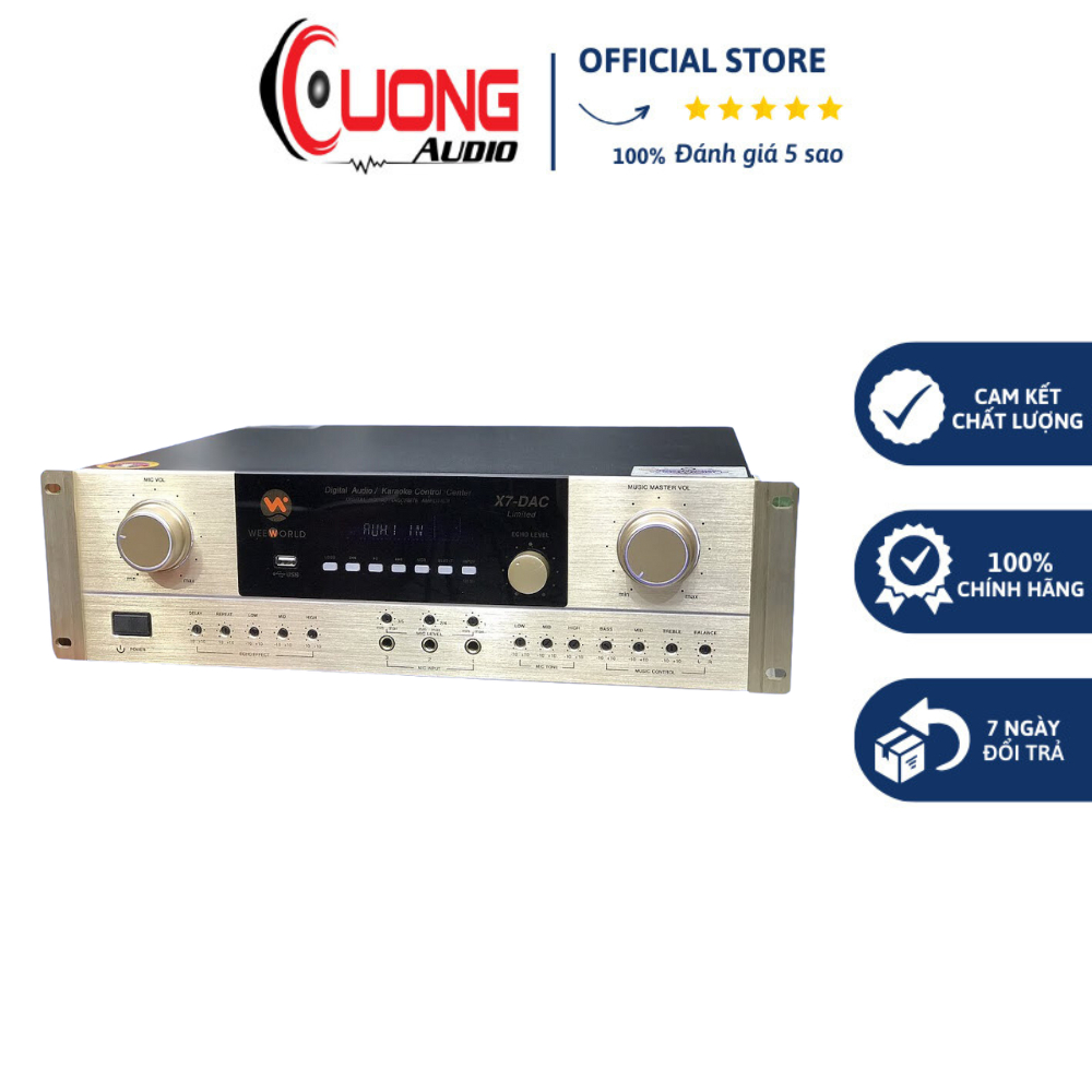 Đẩy Liền Vang Weeworld X7 DAC Gold Limited Chính Hãng